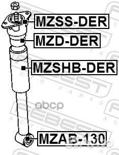 Опора заднего амортизатора mzss-DER mzss-DER Fe