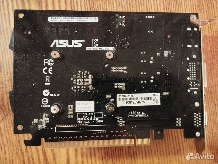 Видеокарта asus GT740-2GD3