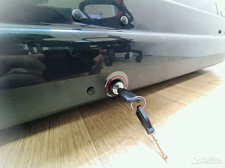 Бокс на крышу 450л Черный