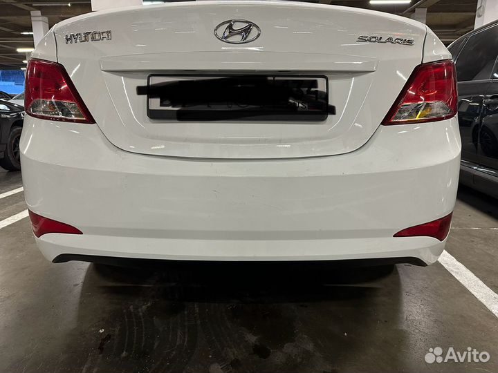 Бампер задний на hyundai solaris