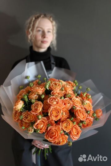 Розы Букет роз Пионовидные розы 3 5 11 15 25 шт