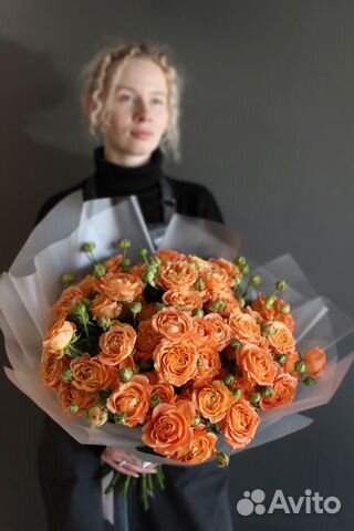 Розы Букет роз Пионовидные розы 3 5 11 15 25 шт