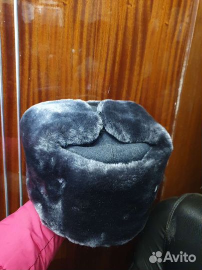 Шапка мужская, натуральный мех-белка