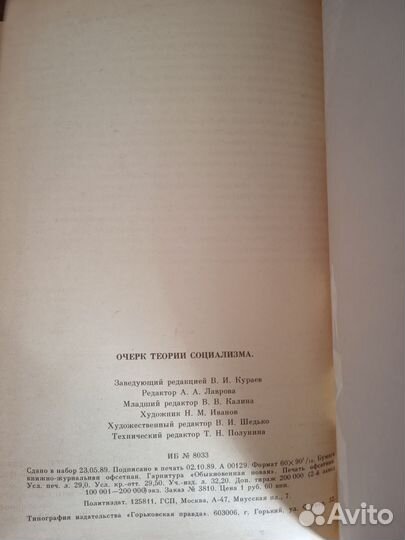 Букинистика. Книга: Очерк теории социализма