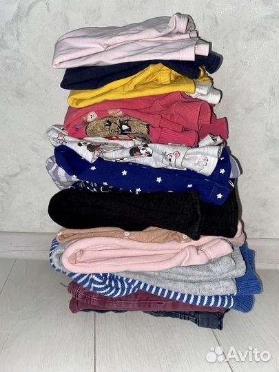 Детская одежда для девочек 86 92 пакетом