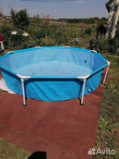 Каркасный бассейн intex бу