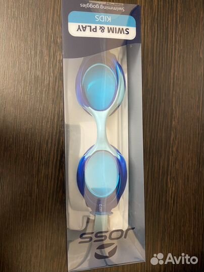 Очки для плавания синие