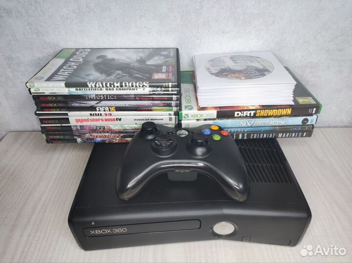 Xbox 360 250Gb 68игр freeboot+LT 3.0