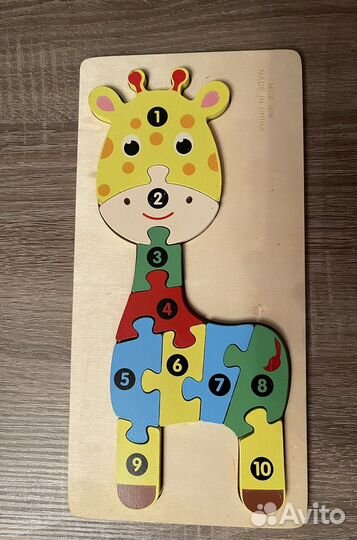 Игрушки-пазлы Djeco, книги Clever