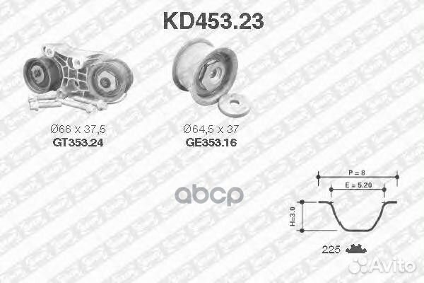 Комплект ремня грм KD45323 NTN-SNR
