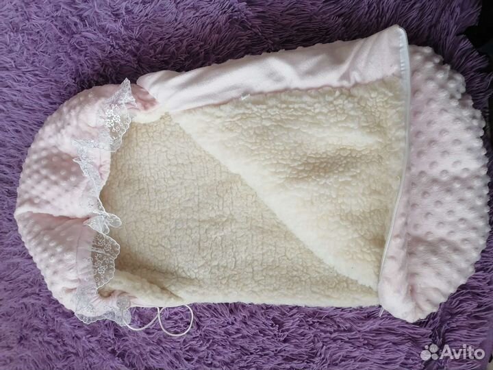 Конверт на выписку зимний для девочки