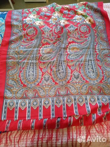 Палантин шерстяной новый