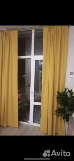 Шторы желтые