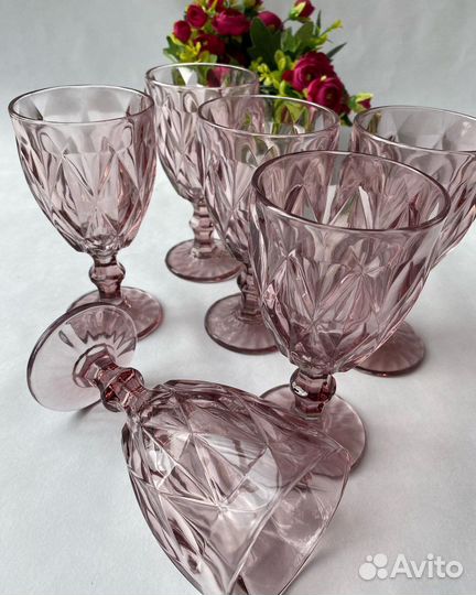 Стаканы из цветного стекла