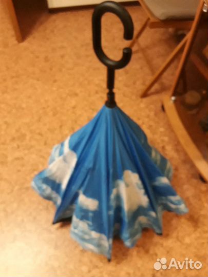 Зонт перевертыш или зонт наоборот новый в упаковке