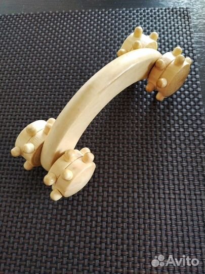 Массажер для тела деревянный роликовый, Россия