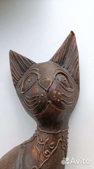 Кошка деревянная. Символ 2023 года (кролик/кот)