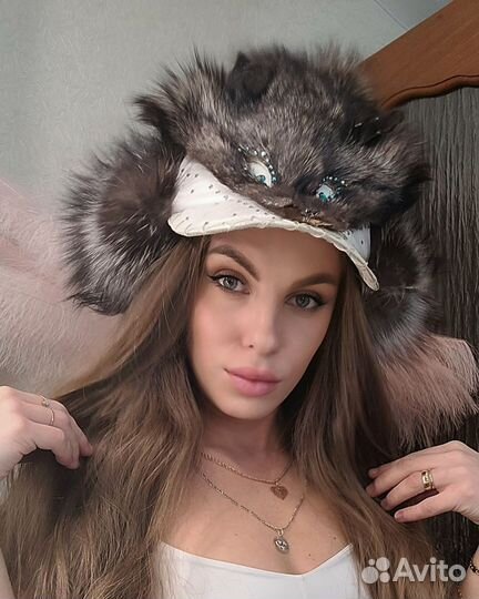 Шапка ушанка женская натуральный мех