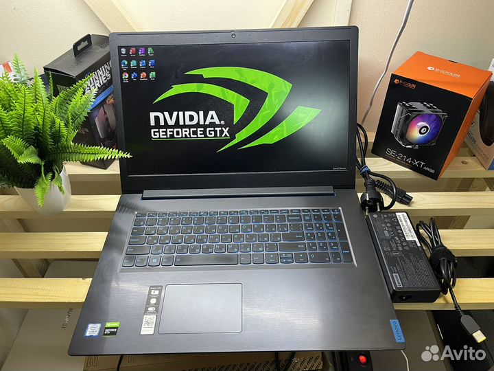 Lenovo 17.3 дюйма GTX 1650 SSD 256 М2+1Tb HDD