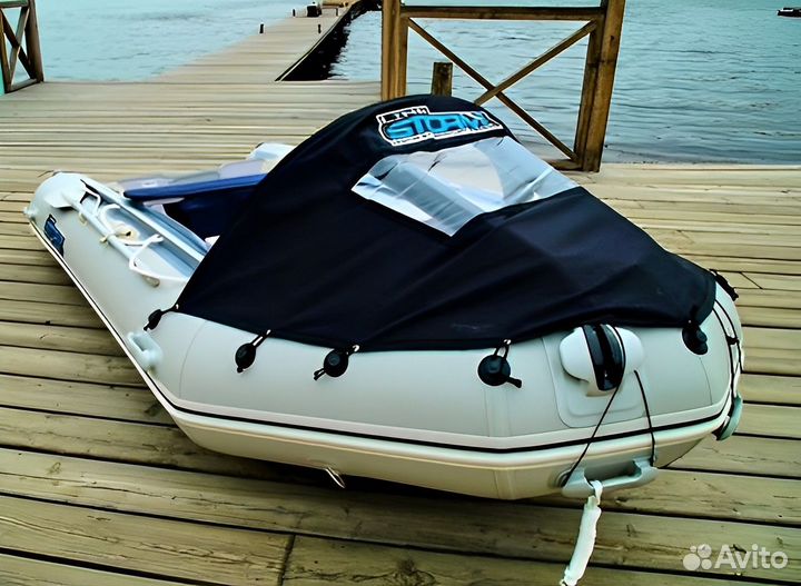 Лодка пвх Stormline heavy duty AIR PRO 500 серый