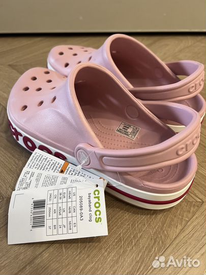 Кроксы розовые с биркой 37 37,5 38 crocs