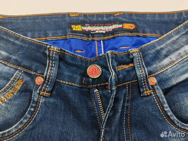 Стильные джинсы steel dragon w27 L 33/5 оригинал