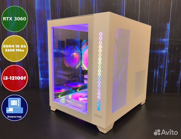 Игровой пк i3-RTX3050-16DDR4-QBM2198675034-H610