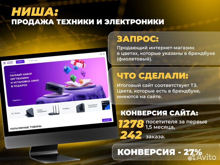 Создание и разработка сайтов с конверсией от 20%