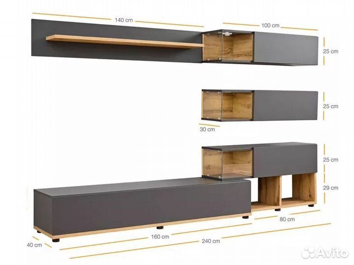 Стенка модульная лофт модерн бесто Икеа Мебель