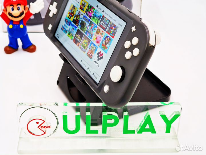 Nintendo Switch Lite Gray + прошитый + 128Gb игр