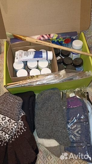 Кисточки37 краска22 носки6 перчат наборкраск лосин