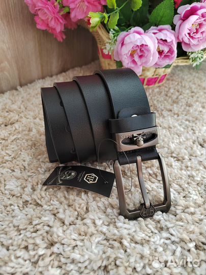 Мужской ремень из эко кожи philpp plein