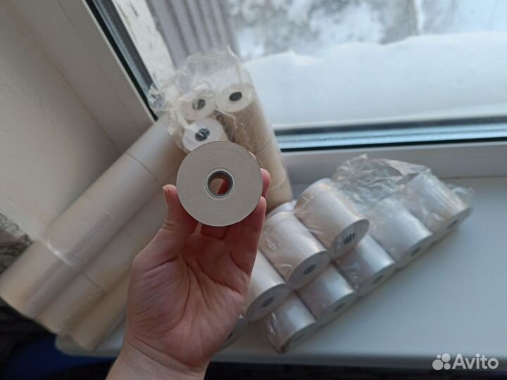 Кассовая лента, Чековая лента 5,5*5 см и 5,5*3, 7