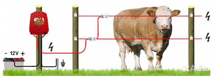 Электропастух универсальный для скота