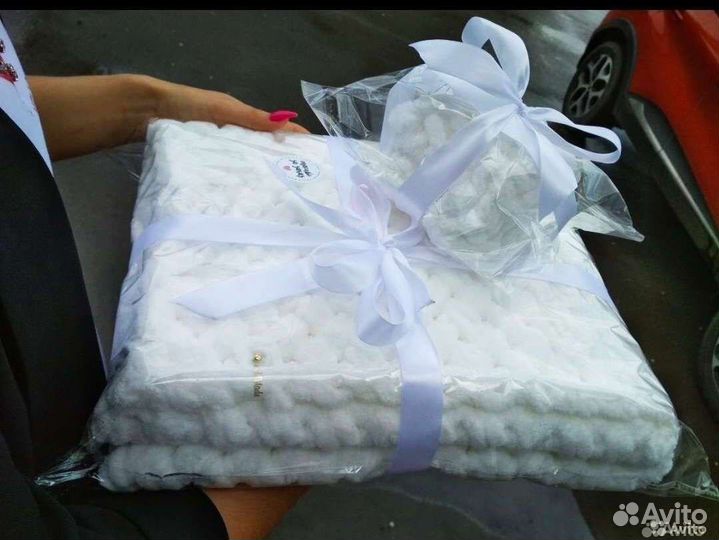 Плед из ализе пуффи