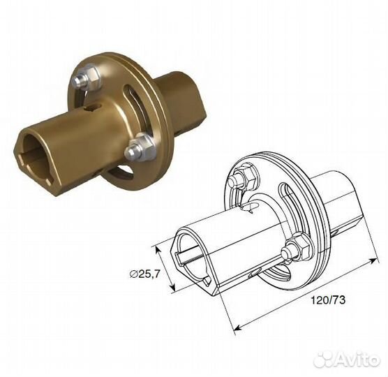 25034-1K Муфта соединительная регулируемая 120 мм