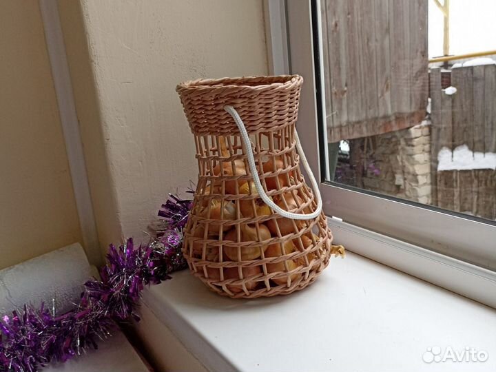 Корзина плетеная для хранения