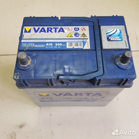 40 Ач аккумулятор б/у Varta A15