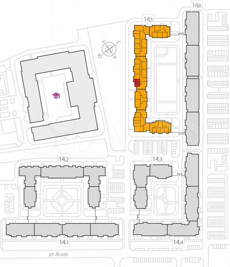 2-к. квартира, 60,4 м², 5/8 эт.