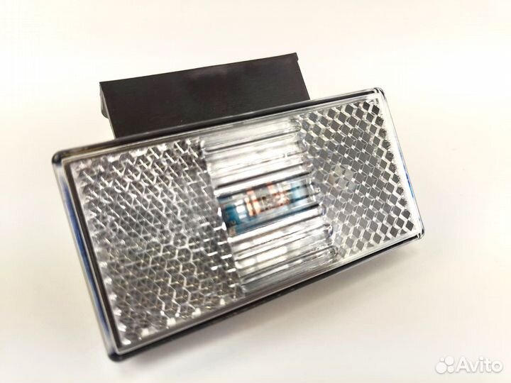 Фонари габаритные белые с кронштейном 12/24в