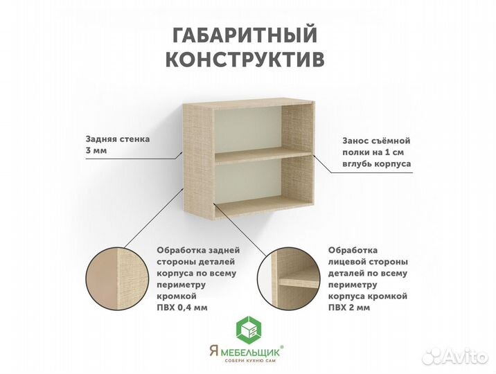 Кухонные корпуса верхней базы от «Я-мебельщик»