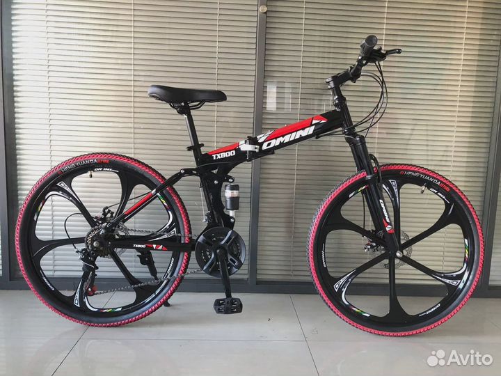 Велосипед omini TX800 складной 26”, 24 скорости