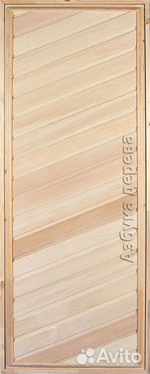 Двери деревянные наборные из вагонки