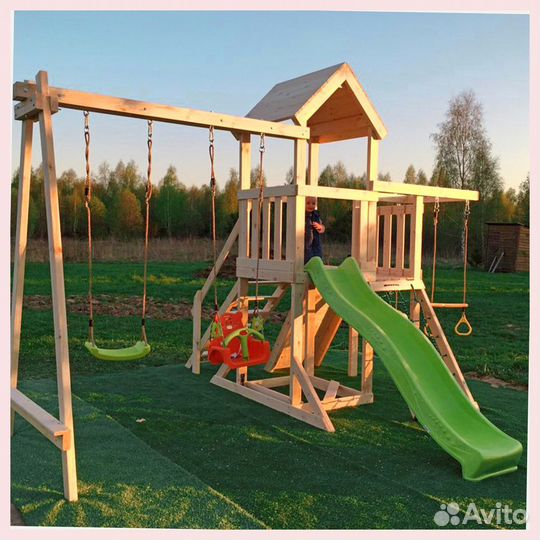Детская деревянная площадка