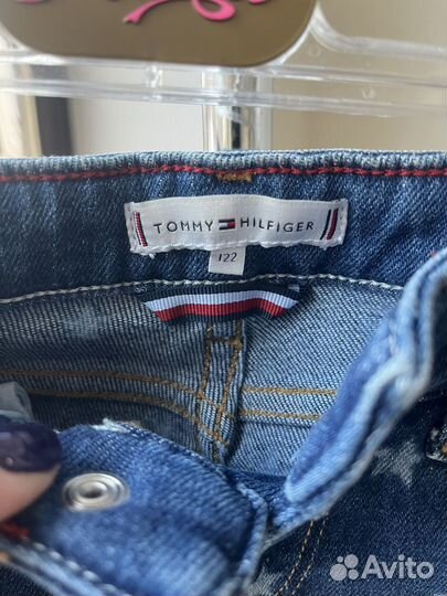 Джинсы на девочку Tommy Hilfiger 122см