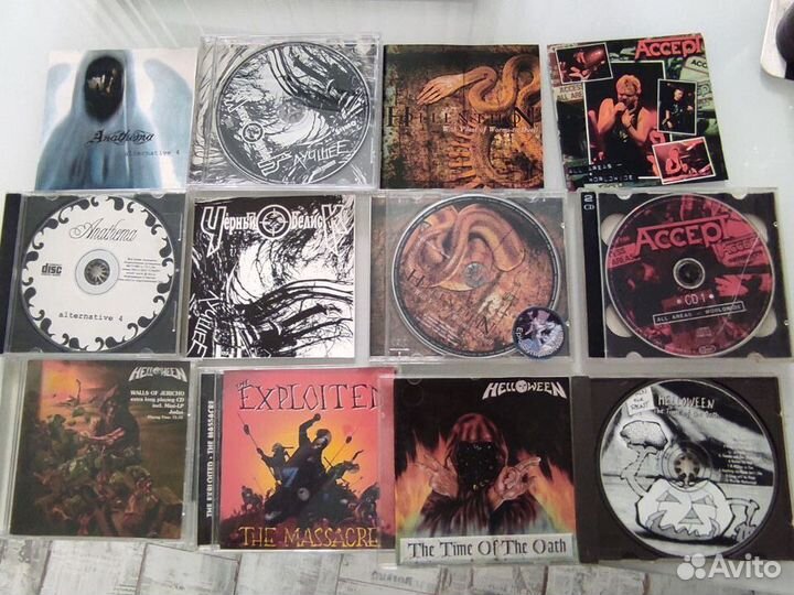 CD Компакт диски Helloween, Accept, Exploited и др
