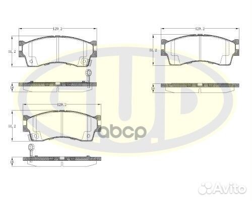 Колодки пер KIA RIO/shuma/clarus 1.3-2.0 96- EC