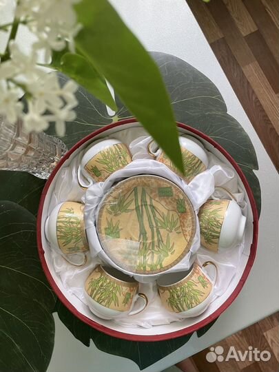 Кофейный сервиз Yamasen 24 ct gold plated Japan