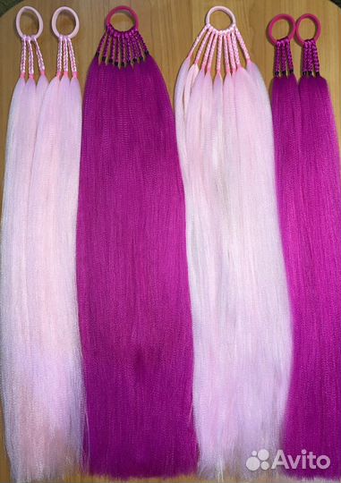 Заколки из канекалона