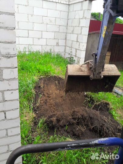 Услуги, мини-экскаватора, прокол